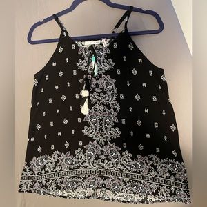 LUQ Rachell Tie Detail Halter Top/XS